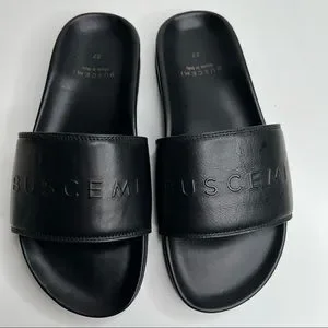 Buscemi | Shoes | Buscemi Black Leather Slides Sandals  display picture 1